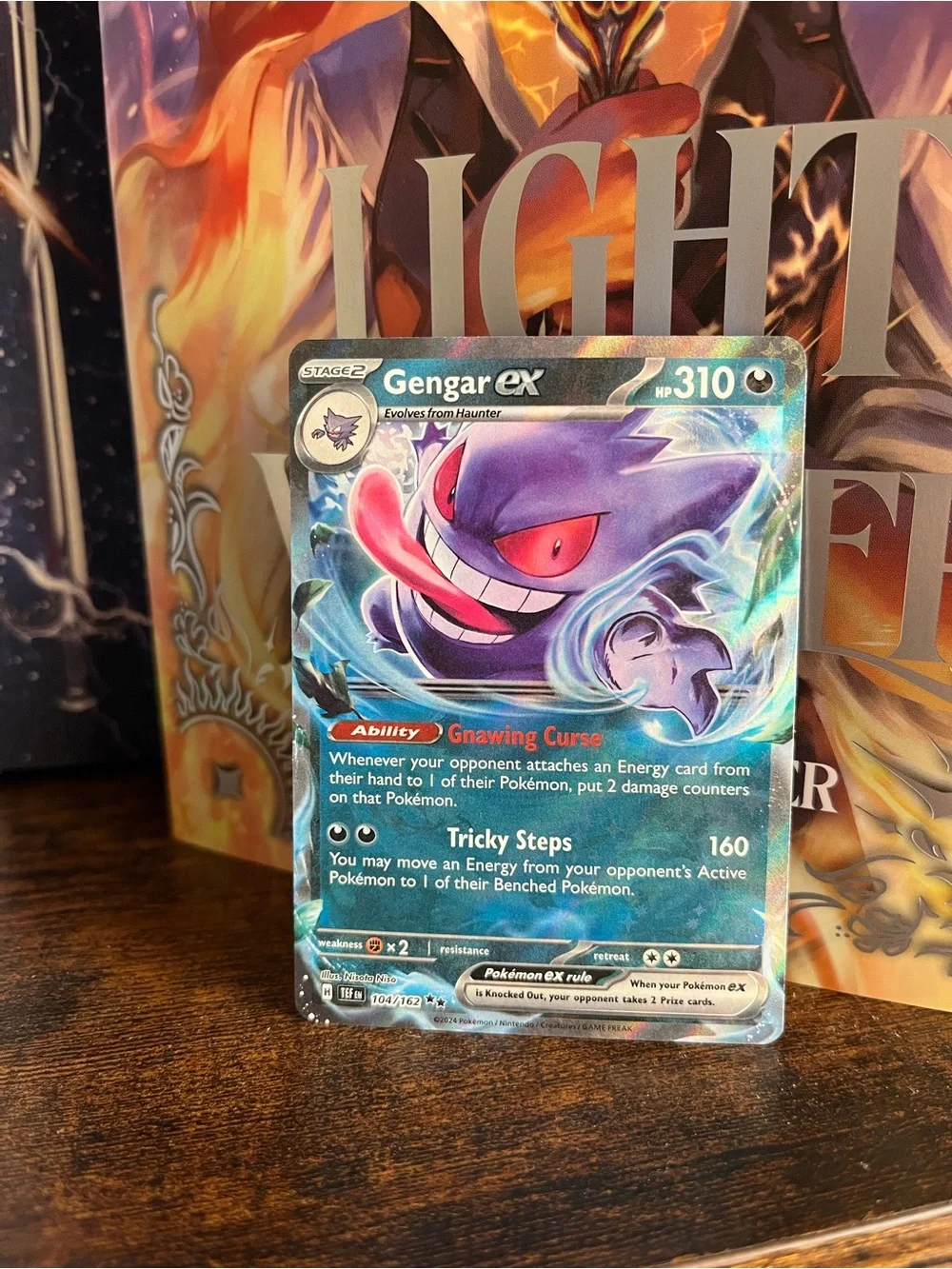 Gengar ex Holographic Pokemon Temporal Forces Double Rare Trading Card 104/162